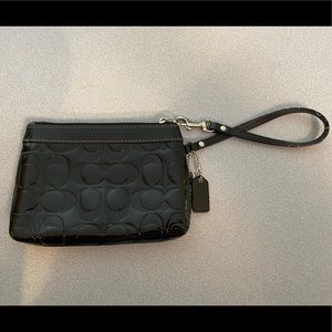 Black Coach Wristlet